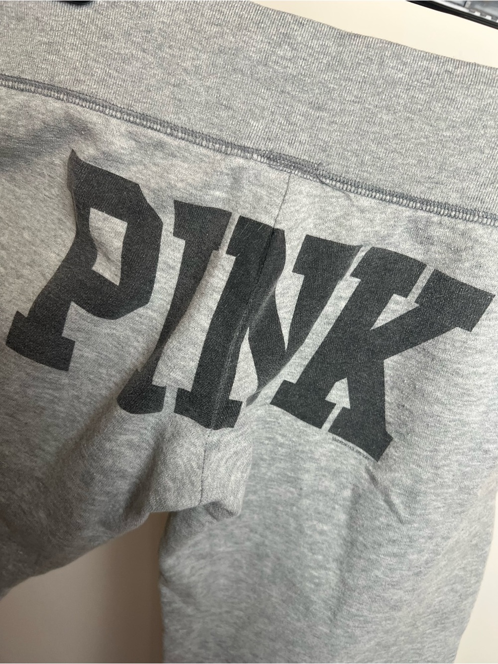 PINK Victoria'a Secret Gray Wide Leg Sweatpants - Picture 4 of 6